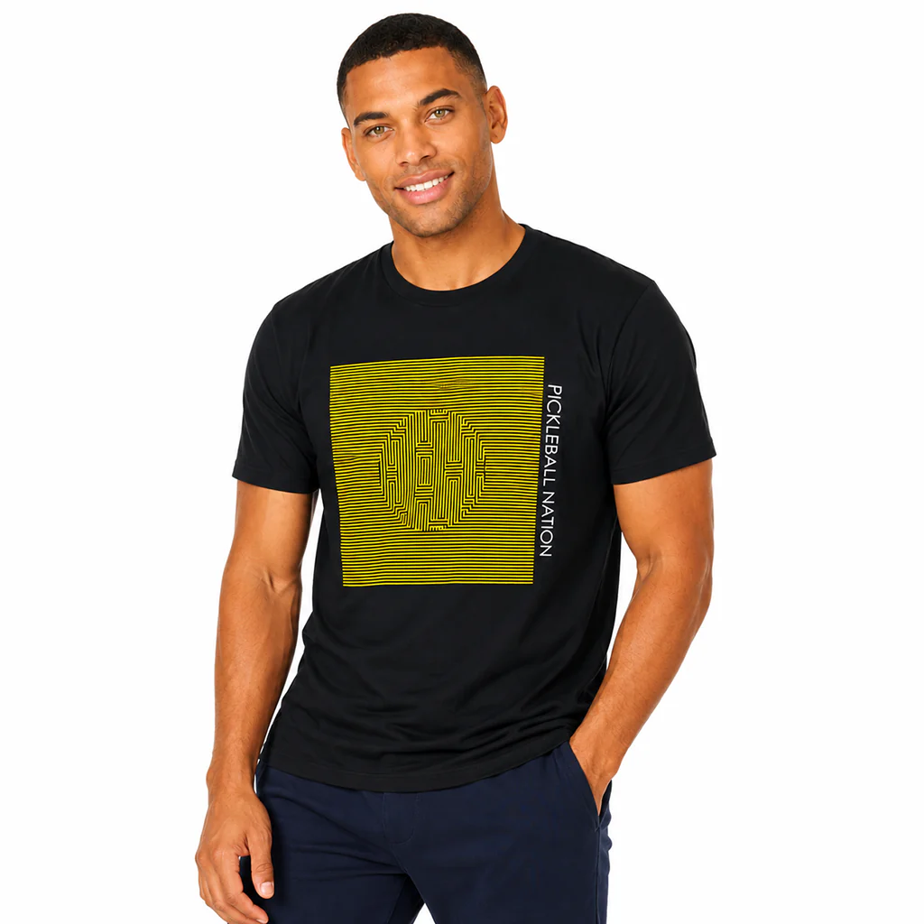 Ball Illusion Pickleball Nation Graphic T-Shirt - Image 2