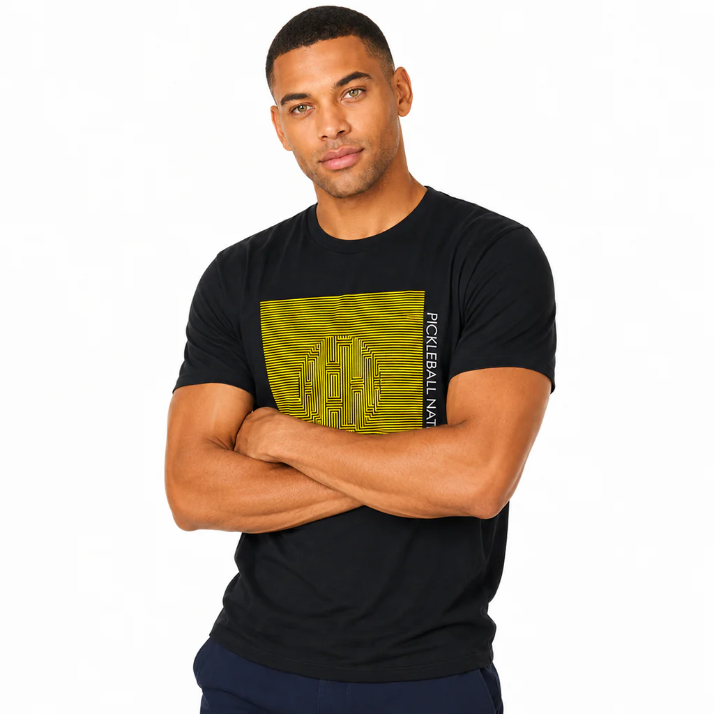 Ball Illusion Pickleball Nation Graphic T-Shirt - Image 3