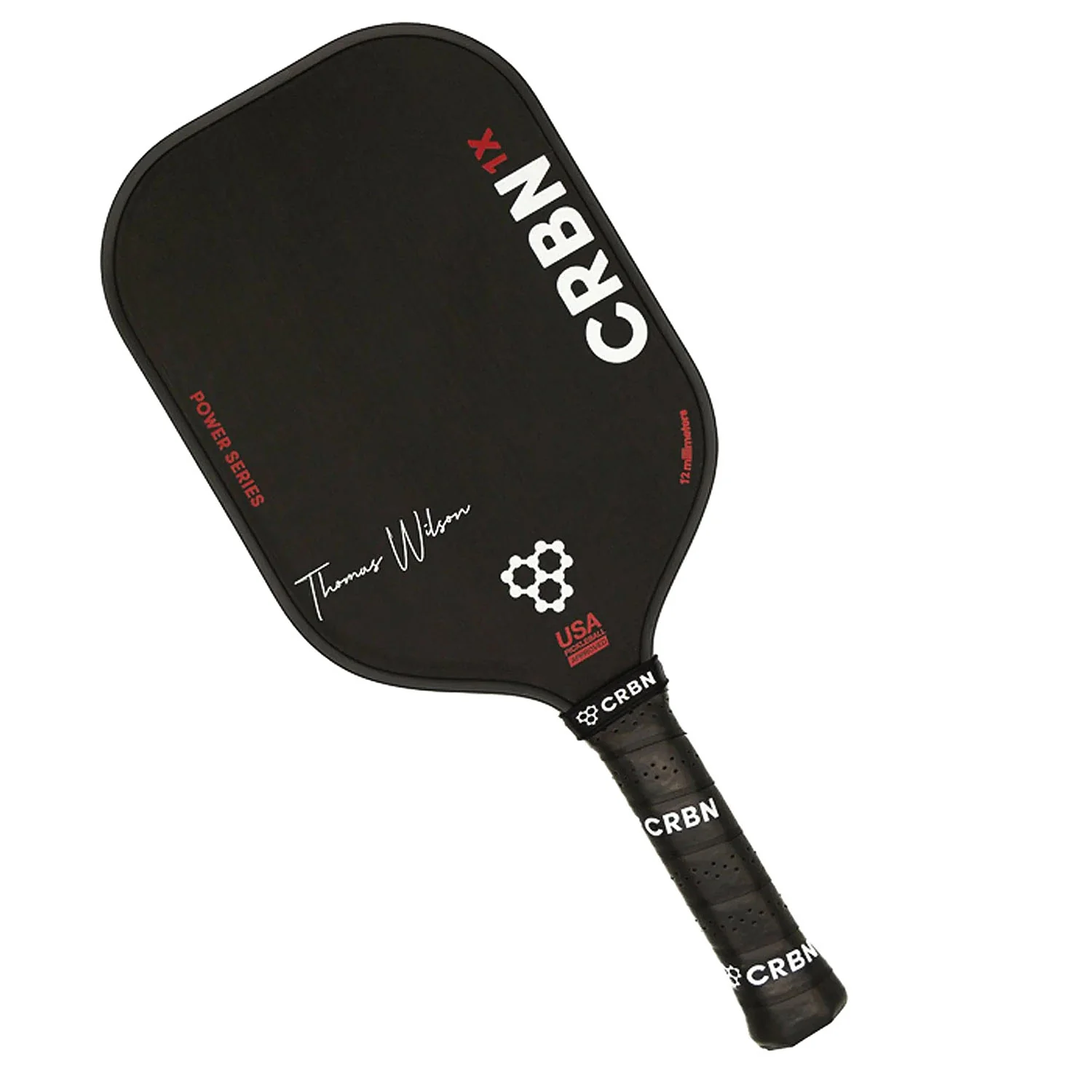 CRBN 1X 12mm Thomas Wilson Signature Power Series Pickleball Paddle - Image 3
