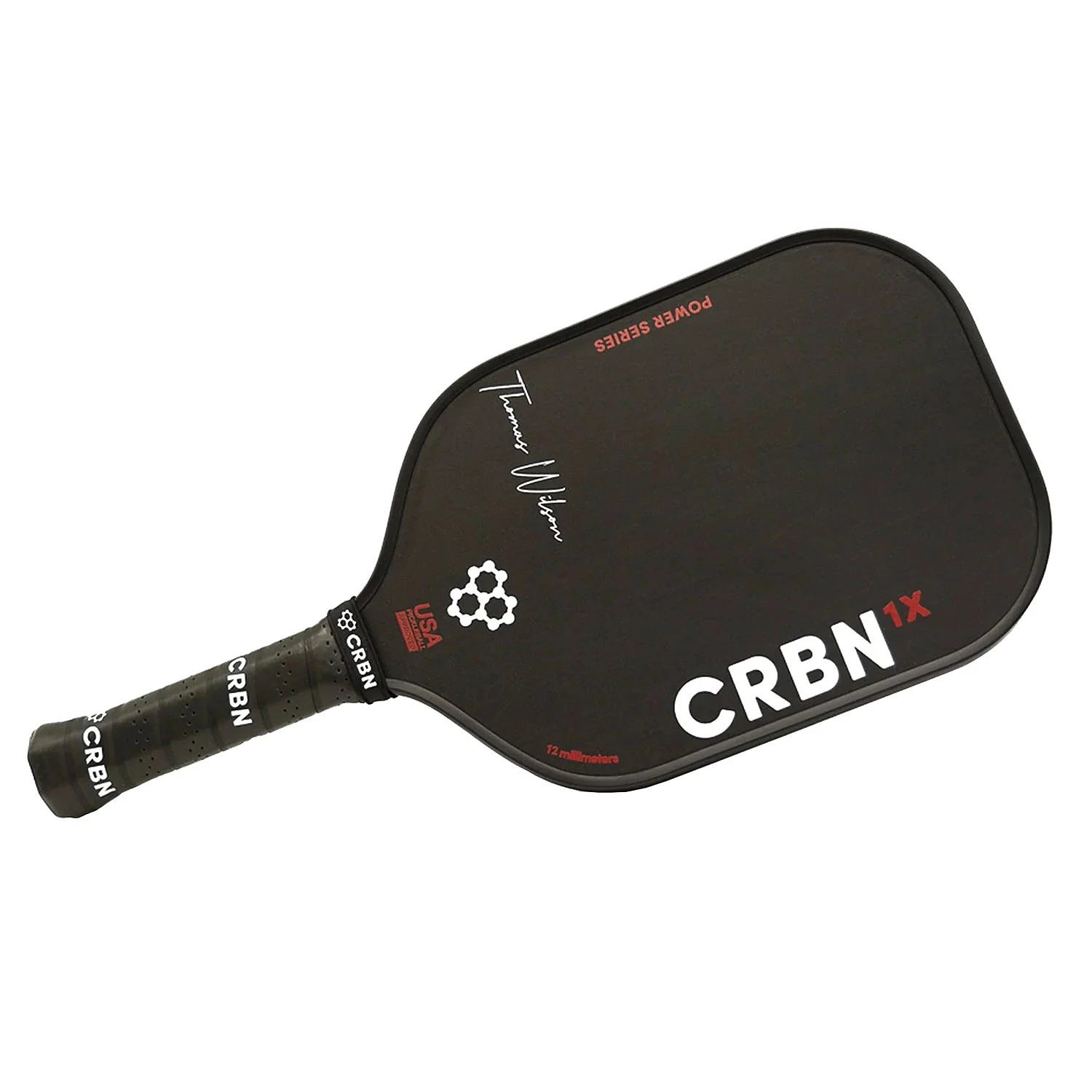 CRBN 1X 12mm Thomas Wilson Signature Power Series Pickleball Paddle - Image 4