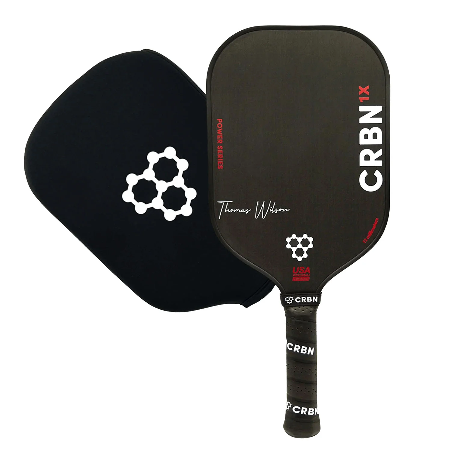 CRBN 1X 12mm Thomas Wilson Signature Power Series Pickleball Paddle - Image 5