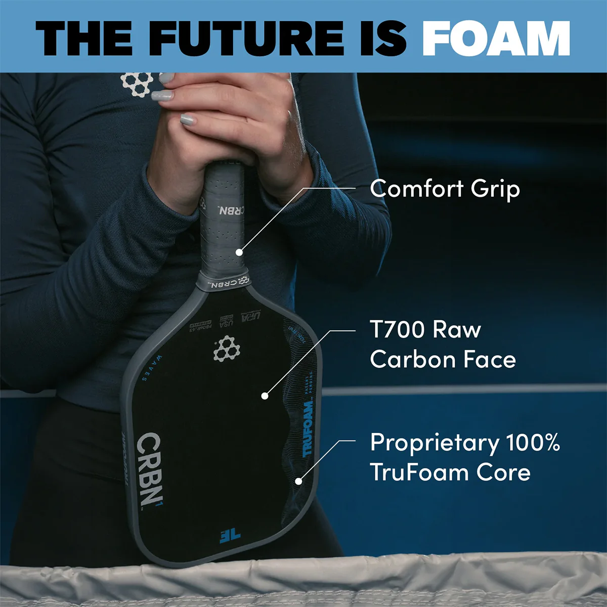 CRBN 2 TruFoam Waves Pickleball Paddle - Image 10