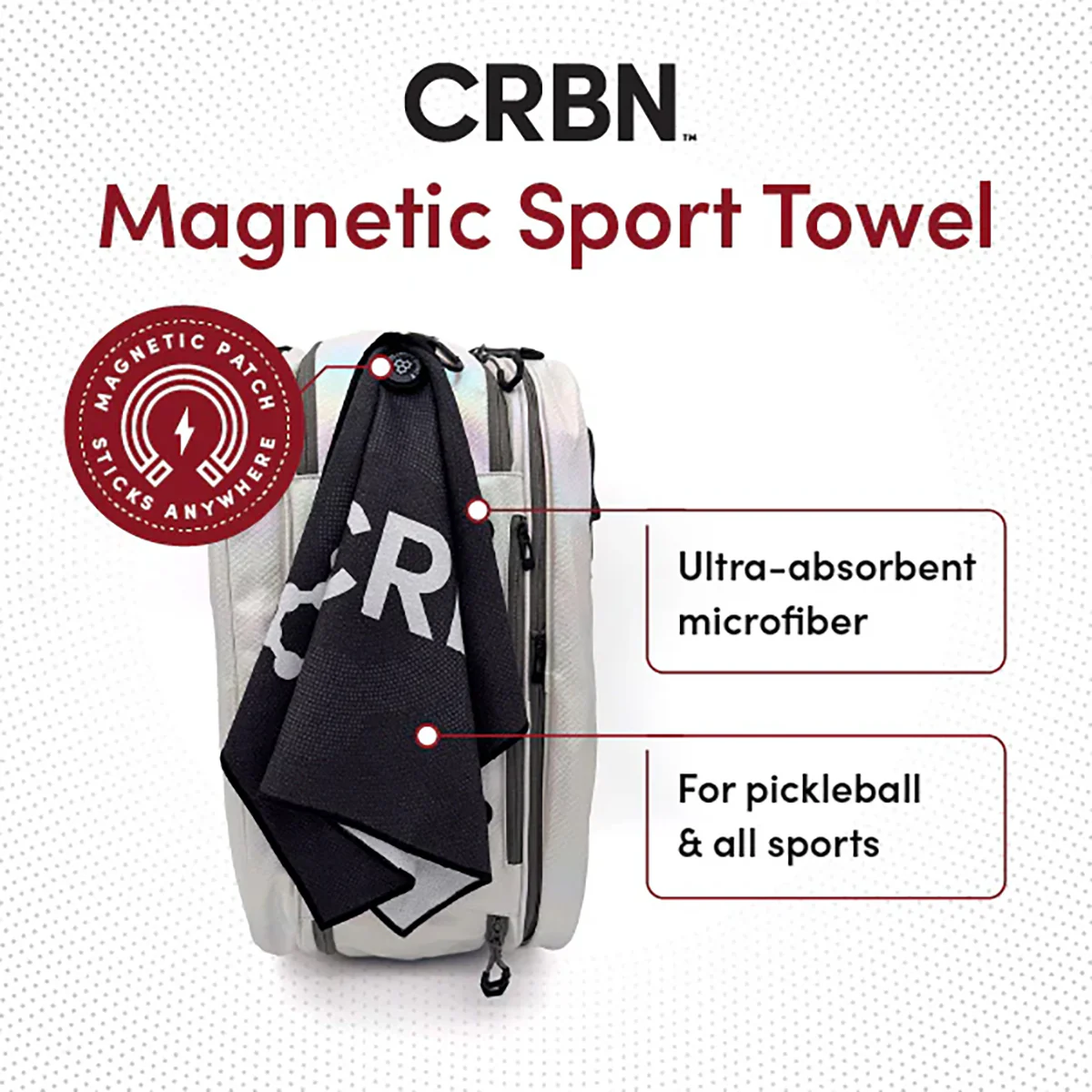 CRBN Magnetic Sport Towel - Image 2