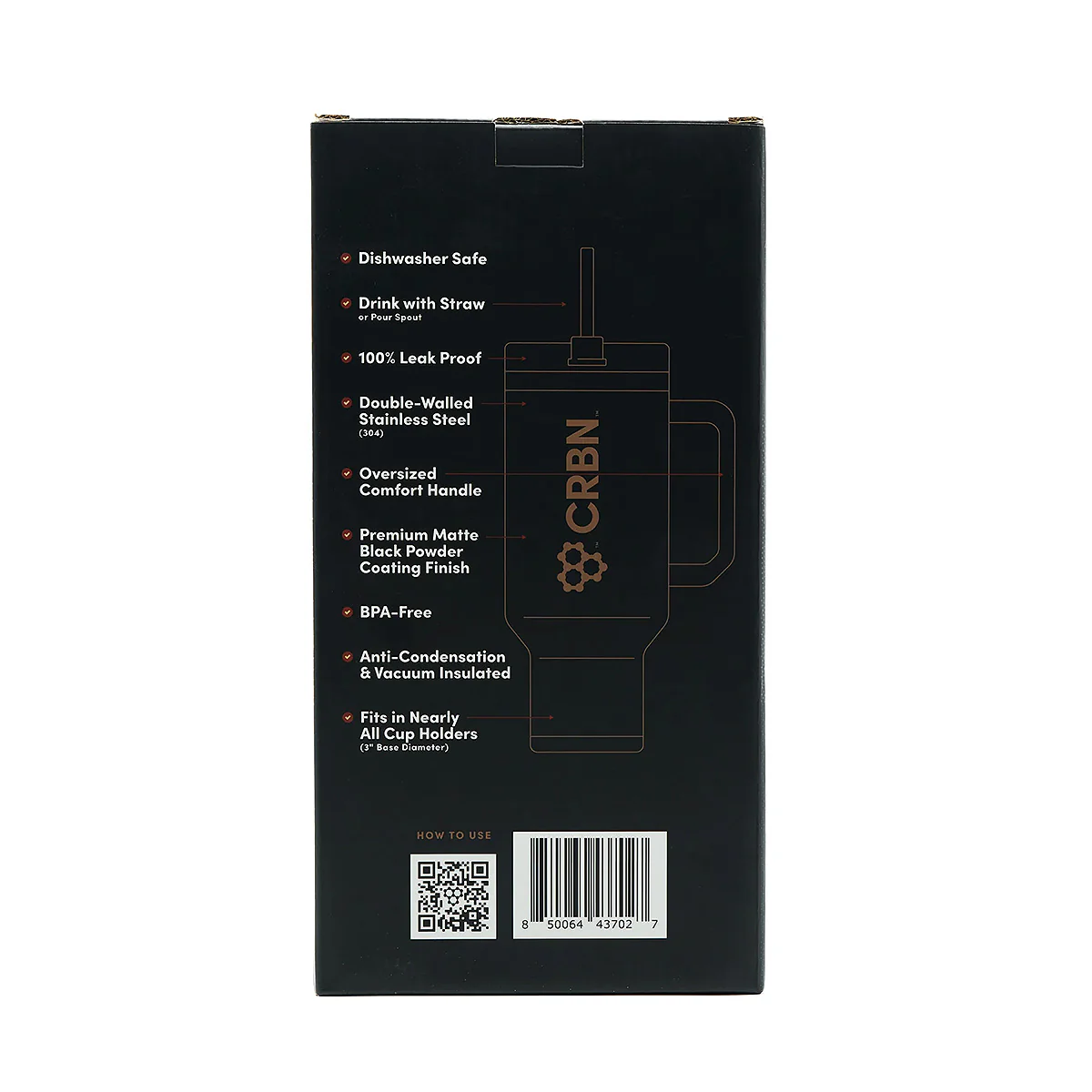 CRBN Tumbler Water Bottle (40oz) - Image 3