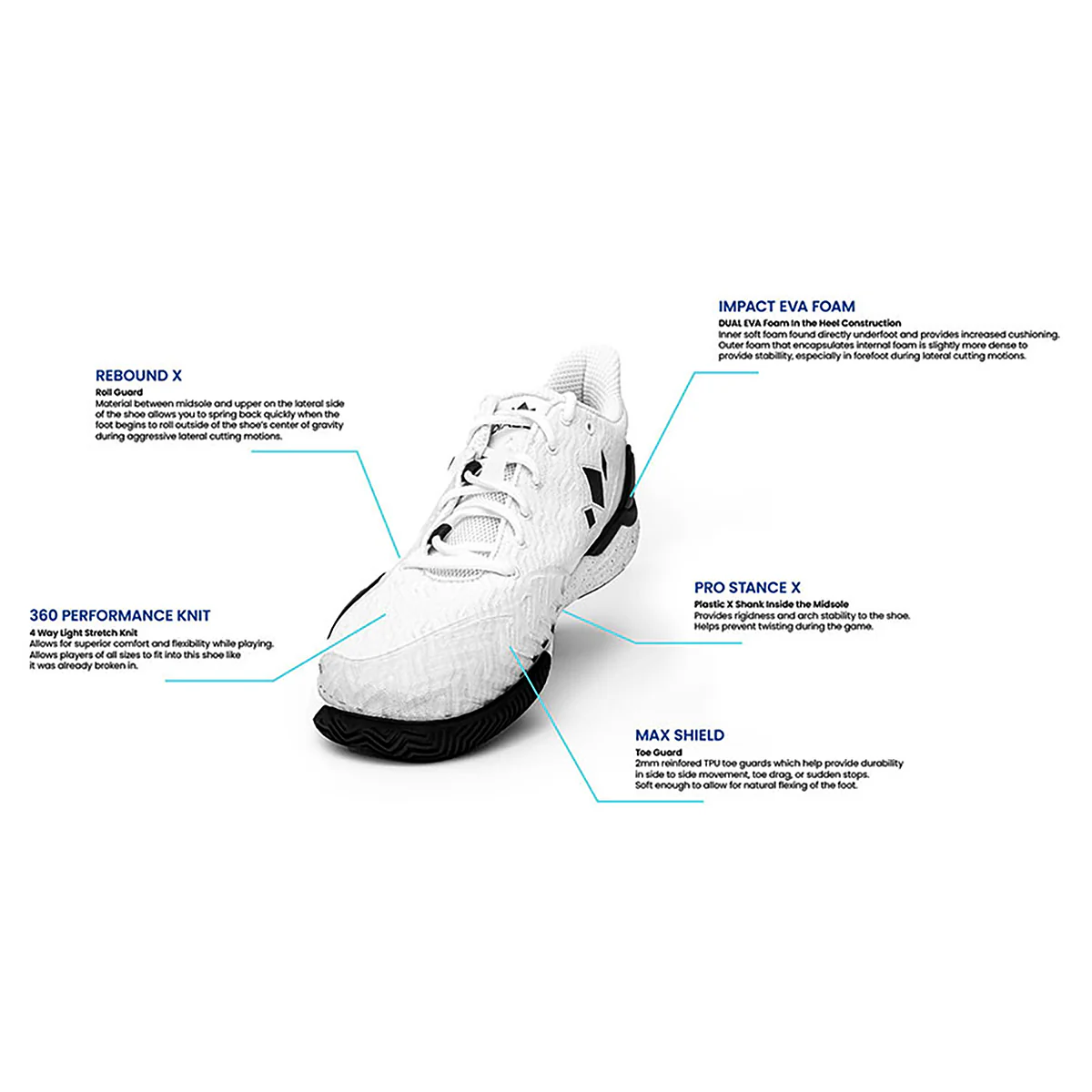 Diadem Court Burst Court Men's Pickleball Shoe - Image 13