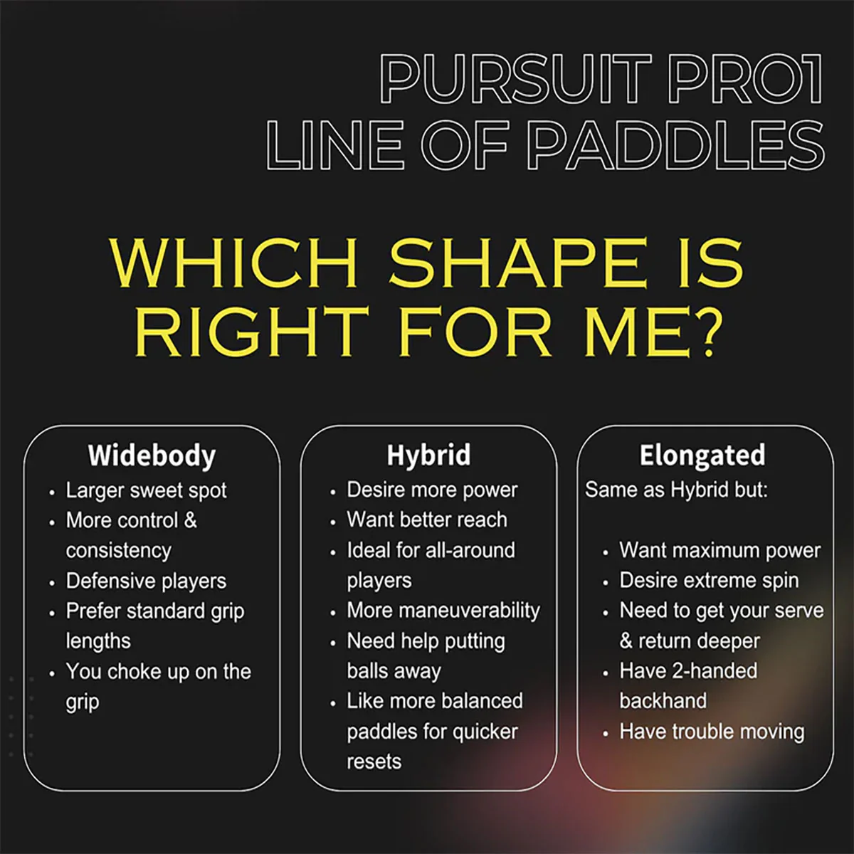 Engage Pursuit Pro1 Widebody Pickleball Paddle - Image 7