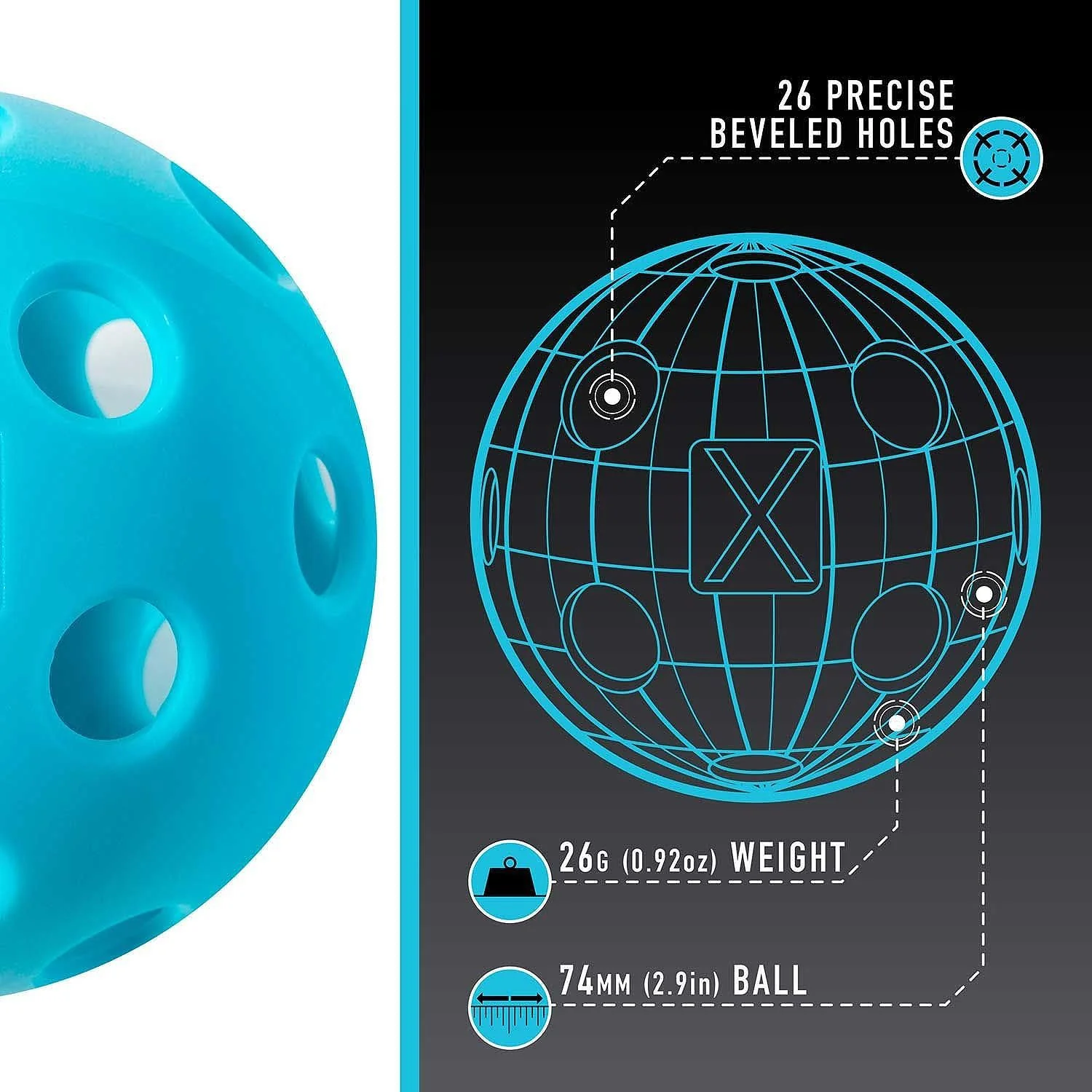 Franklin X-26 Performance Indoor Pickleballs - Image 3