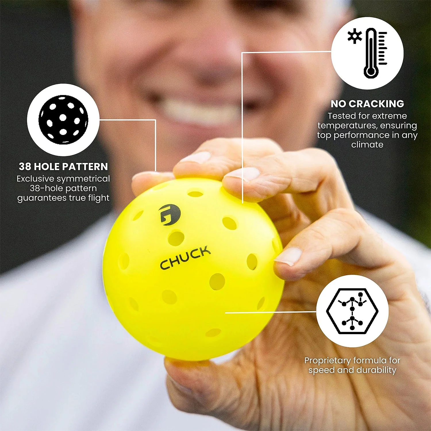 Gamma Chuck Outdoor Pickleballs - Image 6