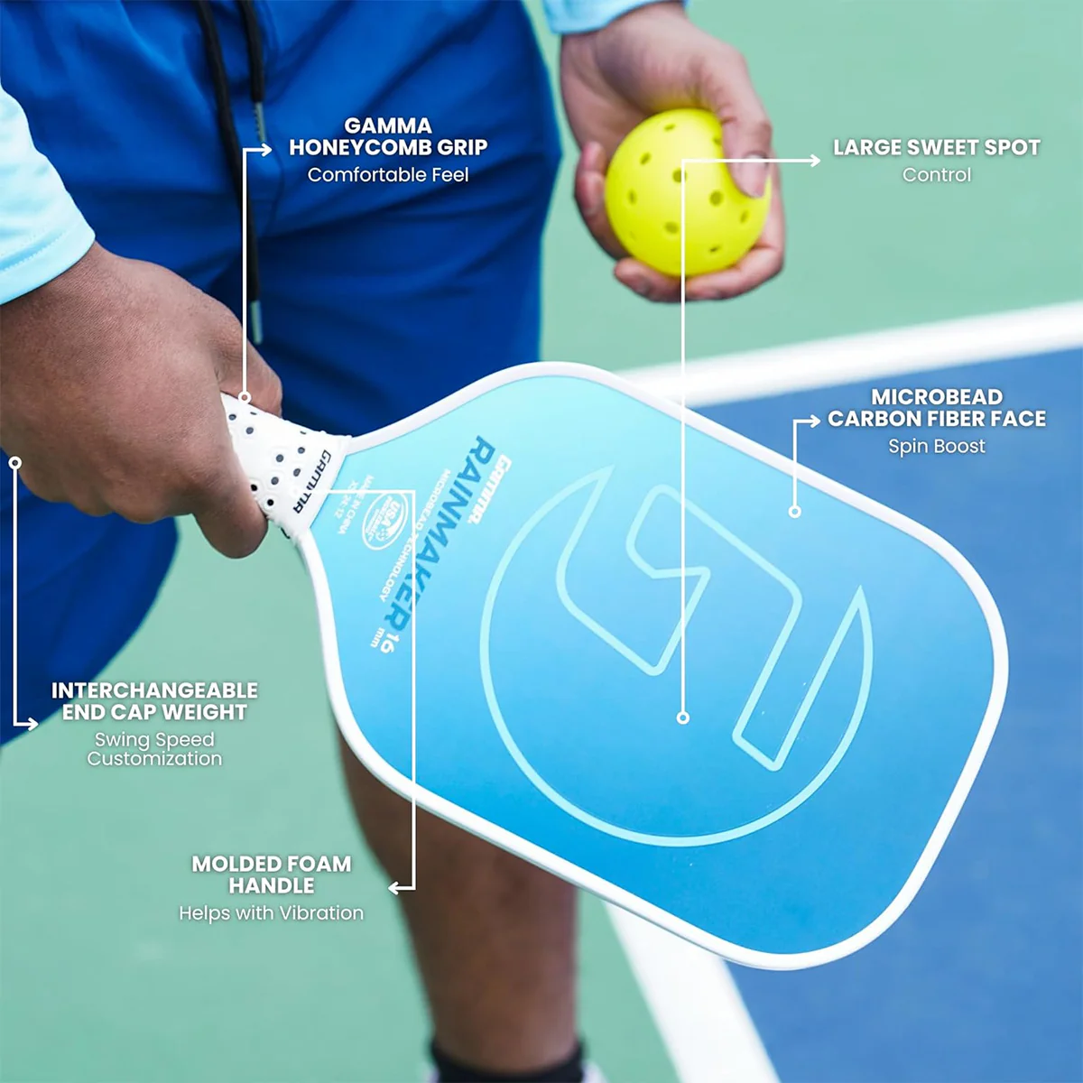 Gamma Rainmaker Pickleball Paddle - Image 3