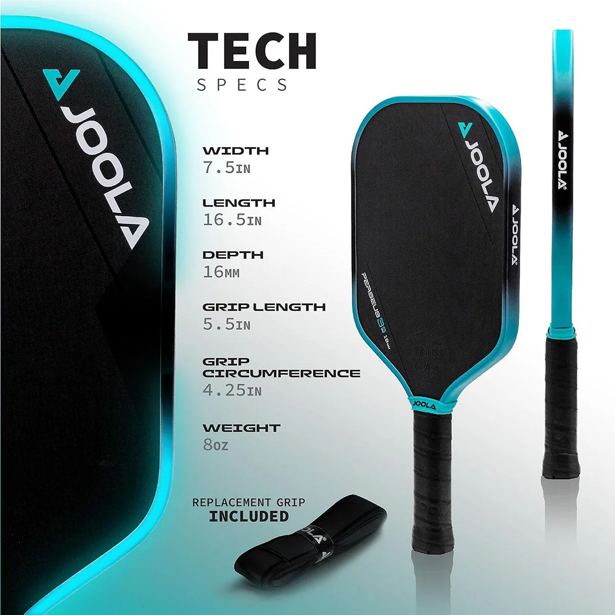 JOOLA Ben Johns Perseus 3S 16mm Pickleball Paddle - Image 5