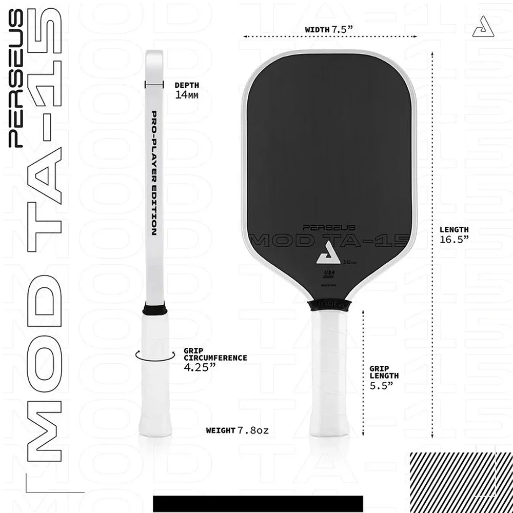 JOOLA Perseus 16mm Mod TA-15 Pro Player Edition Pickleball Paddle - Image 5