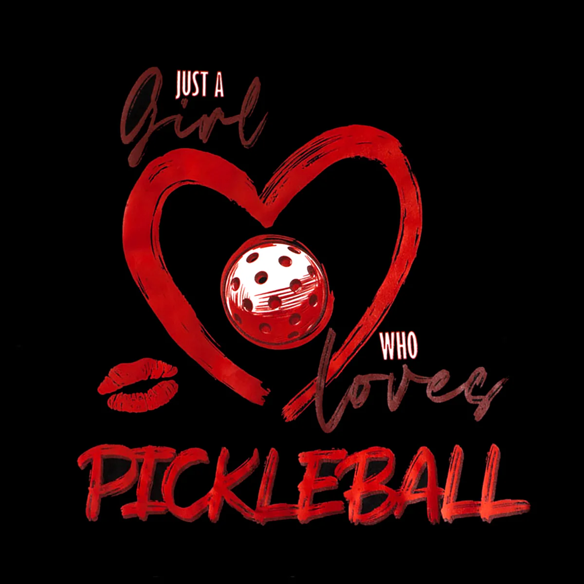 Just a Girl Who Loves Pickleball Women’s Racerback Tank - Image 7