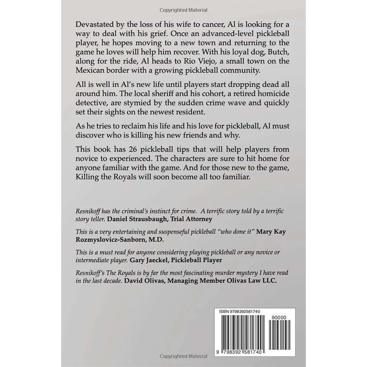 Killing The Royals: A Pickleball Murder Mystery (Paperback) - Image 2