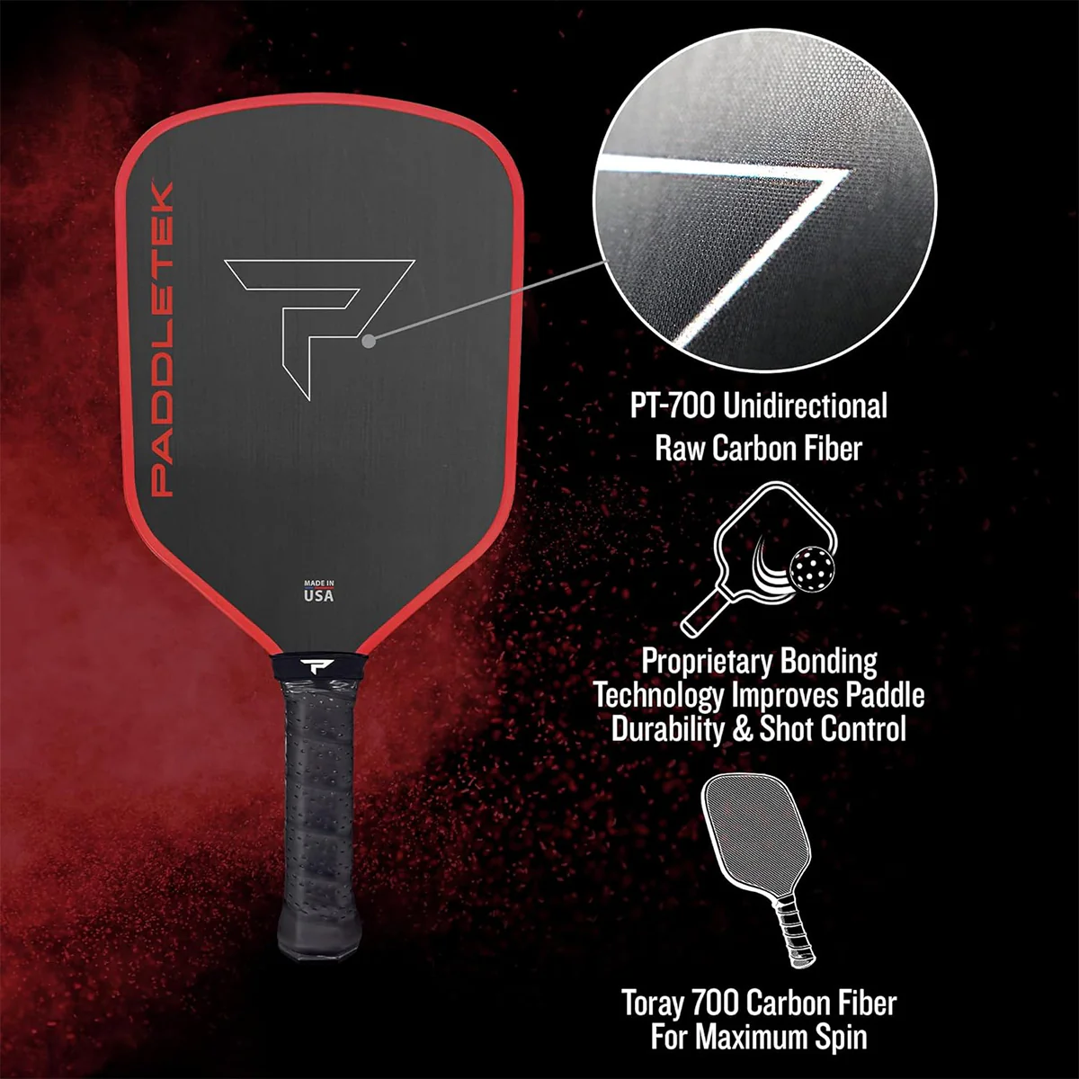 Paddletek Bantam GTO-C 14.3mm Pickleball Paddle - Image 7