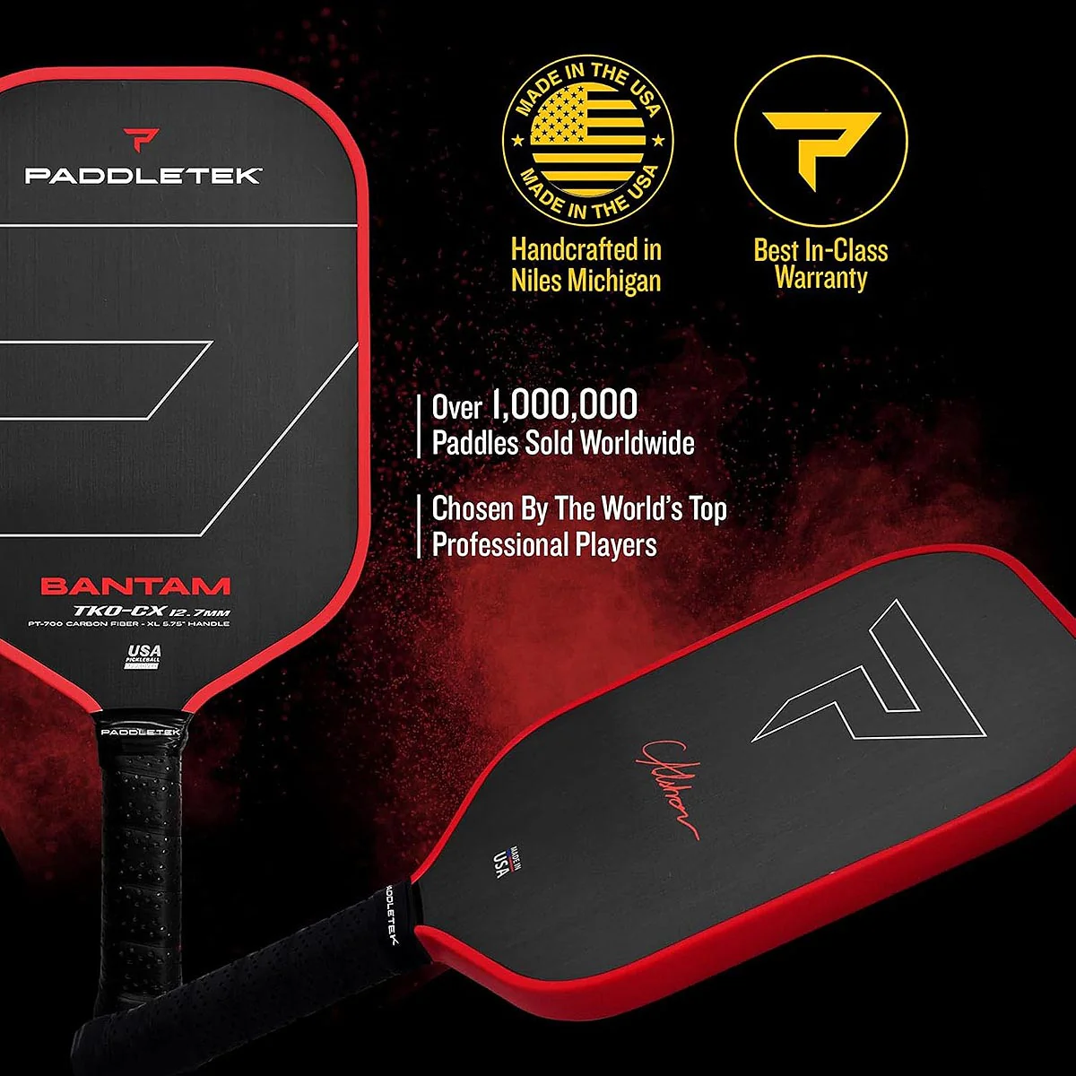 Paddletek Bantam TKO-CX 12.7mm Pickleball Paddle - Image 6