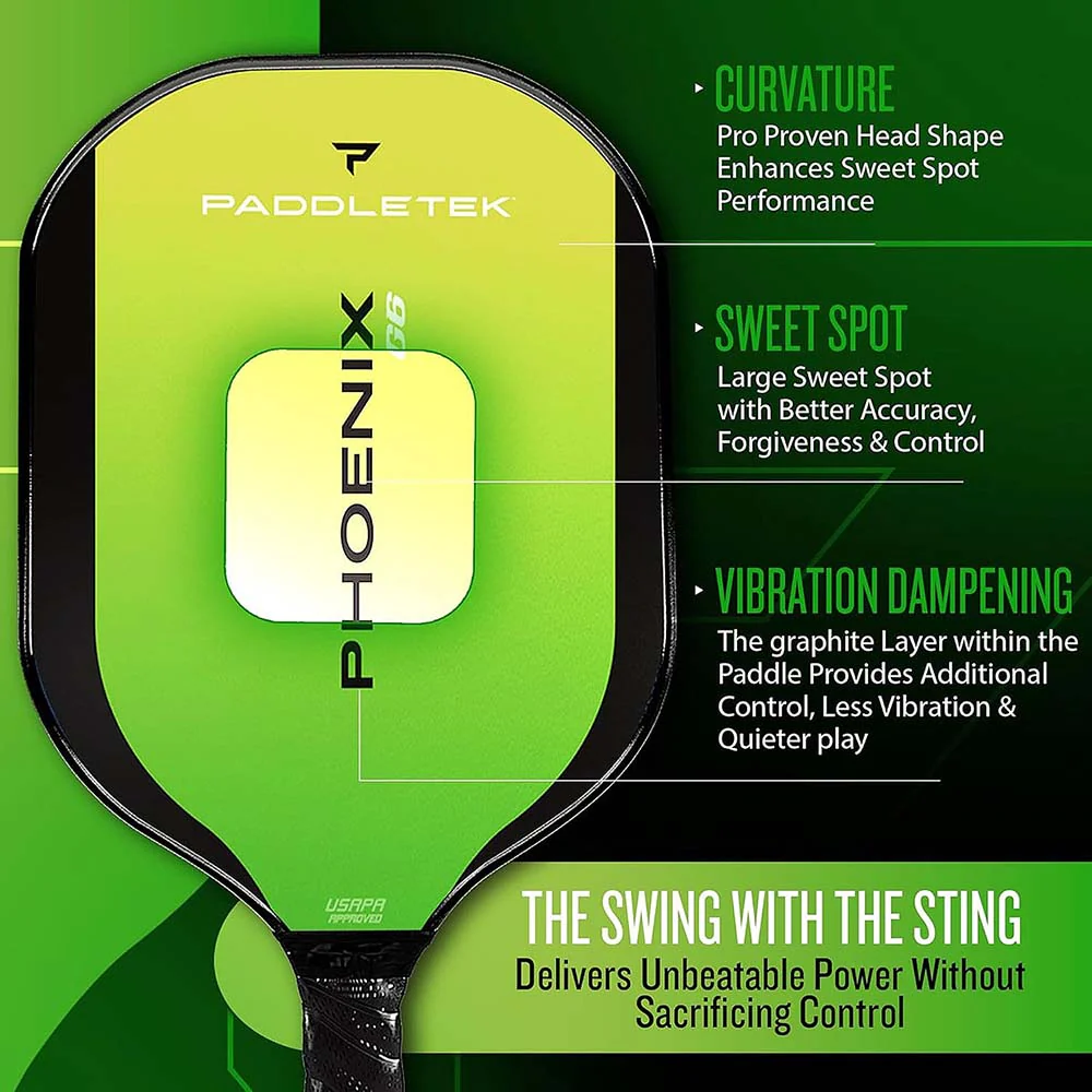 Paddletek Phoenix G6 Pickleball Paddle - Image 7