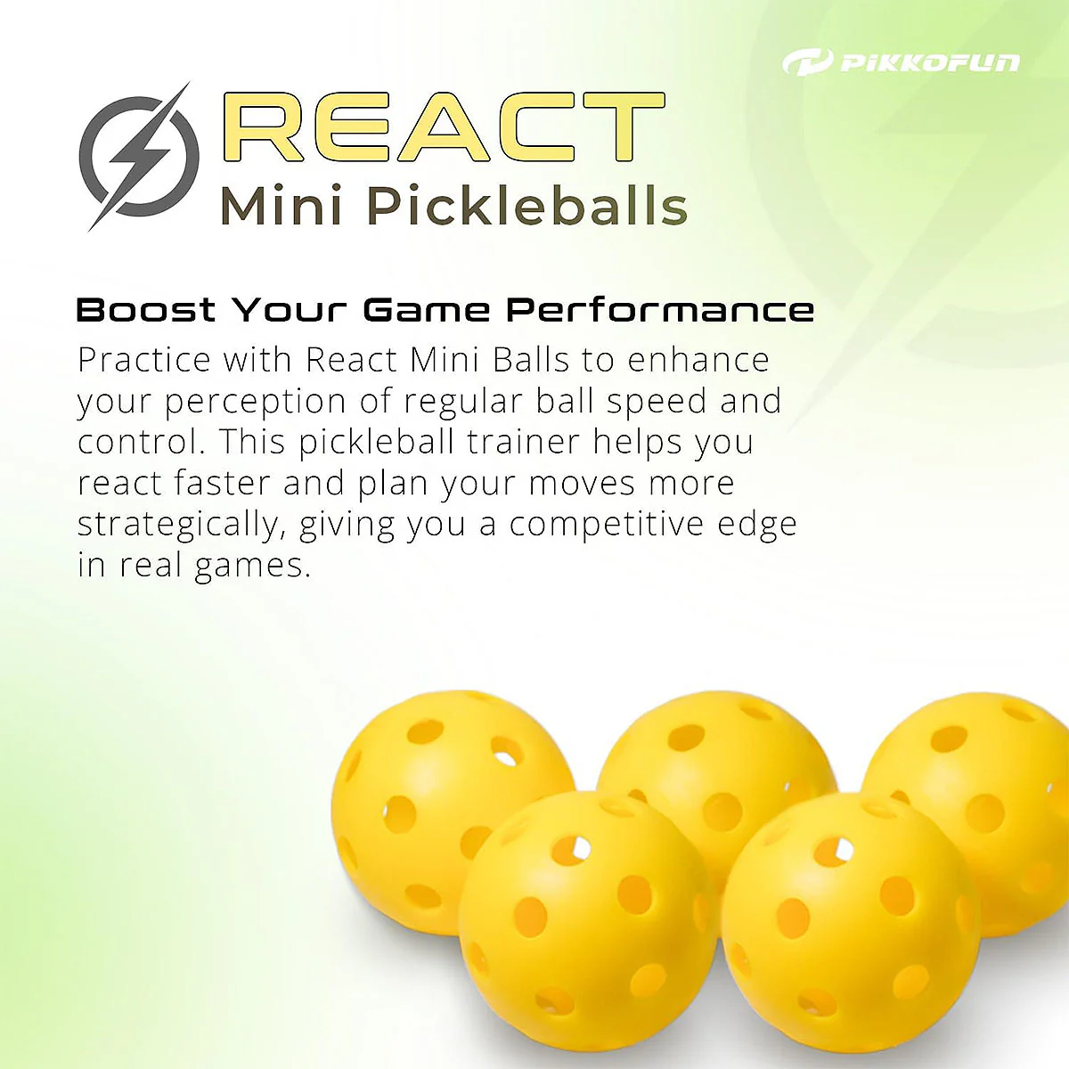 React Mini Pickleballs 5 Pack - Image 4