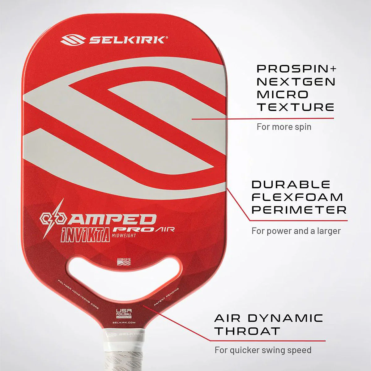 Selkirk Amped Pro Air Invikta Pickleball Paddle - Image 20