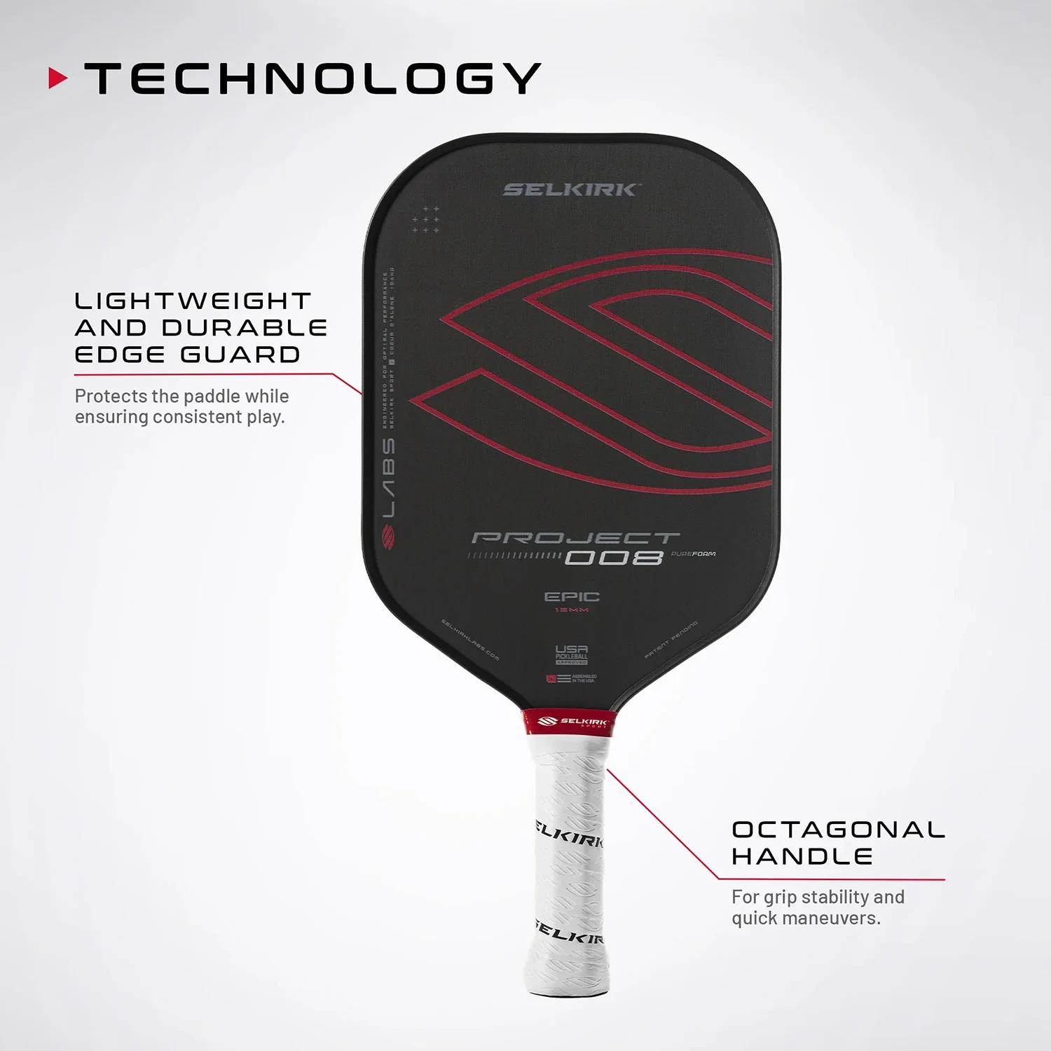 Selkirk LABS Project 008 Maxima 16mm Pickleball Paddle - Image 10