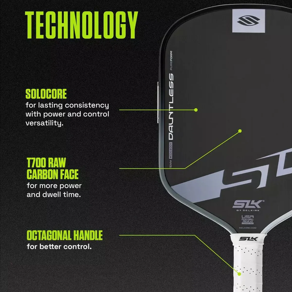Selkirk SLK Dauntless 16mm Widebody Pickleball Paddle - Image 19