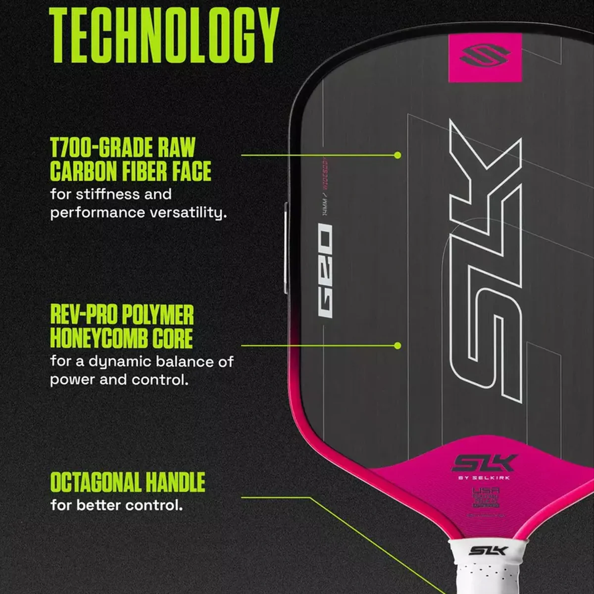 Selkirk SLK Geo 14mm Elongated Pickleball Paddle - Image 20