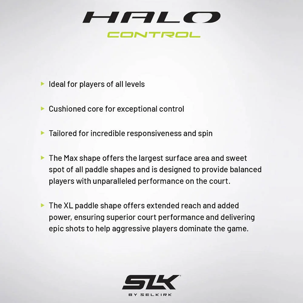 Selkirk SLK Halo Control XL Pickleball Paddle - Image 14