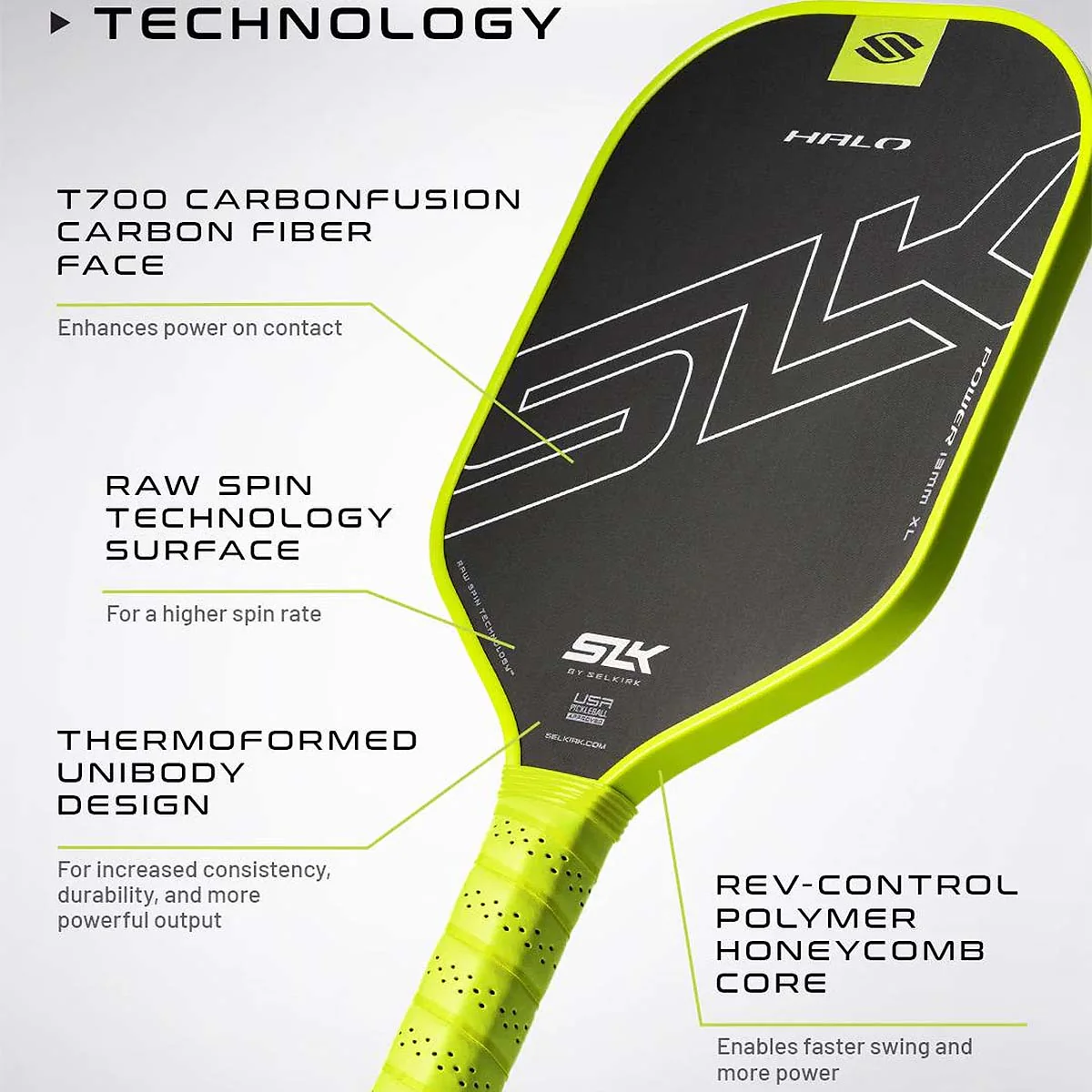 Selkirk SLK Halo Power Max Pickleball Paddle - Image 12