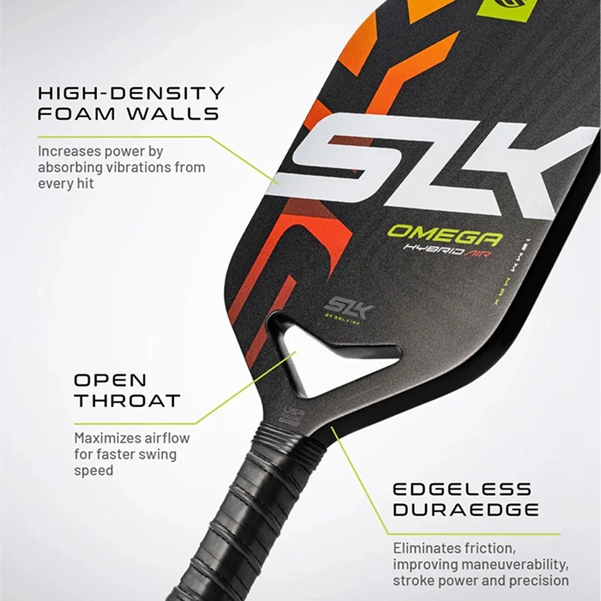 Selkirk SLK Omega Hybrid Air Max Pickleball Paddle - Image 11