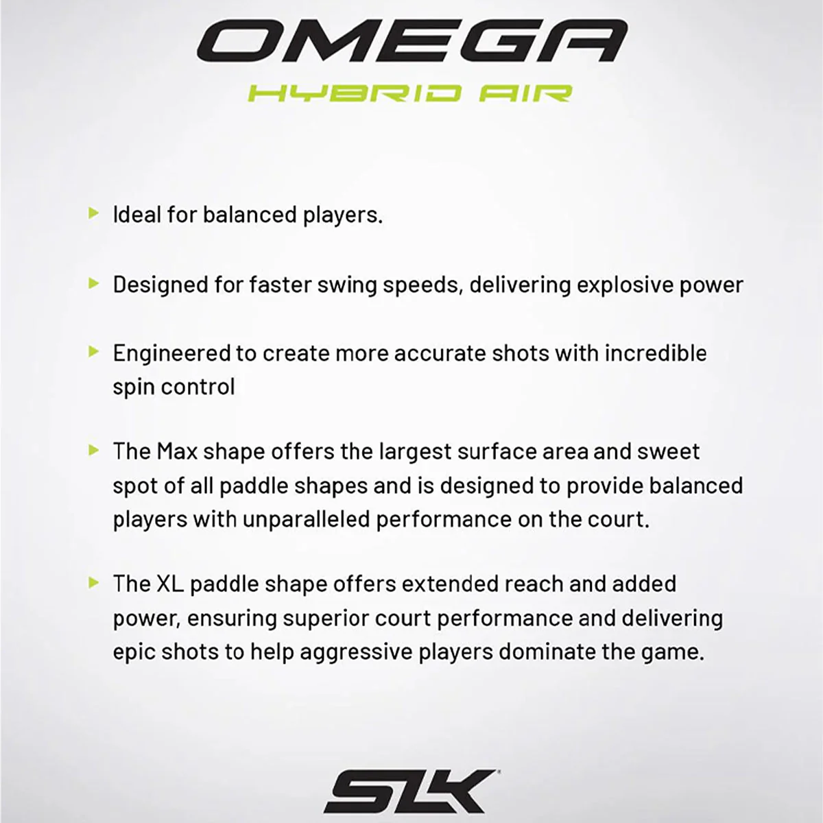 Selkirk SLK Omega Hybrid Air XL Pickleball Paddle - Image 13