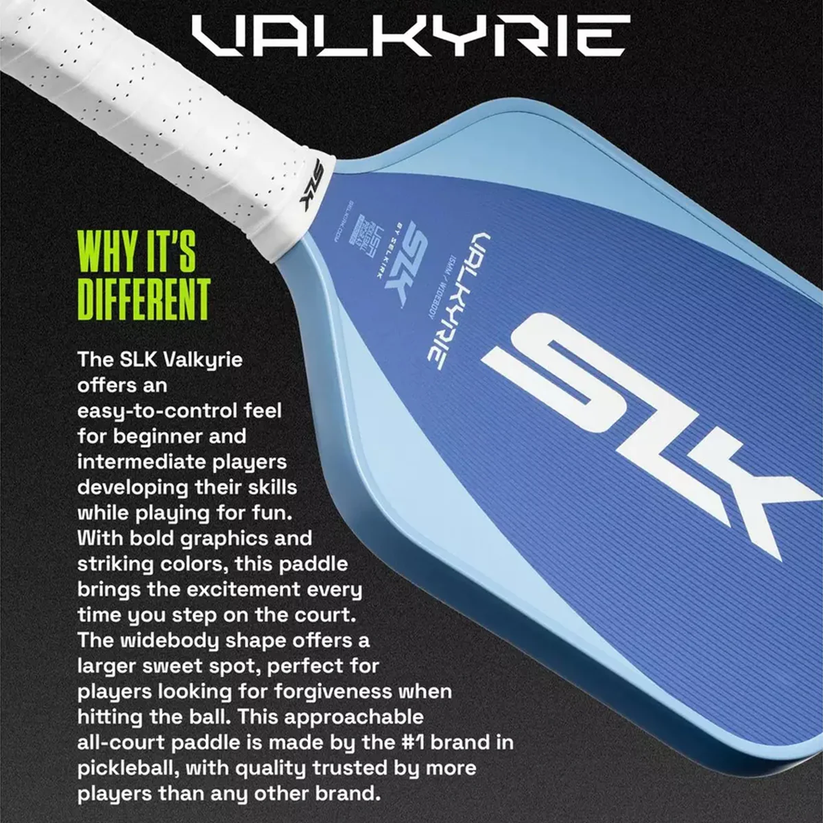 Selkirk SLK Valkyrie 16mm Widebody Pickleball Paddle - Image 18