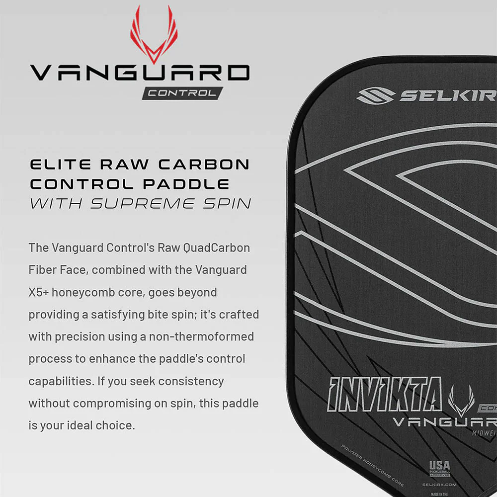 Selkirk Vanguard Control Invikta Pickleball Paddle - Image 11