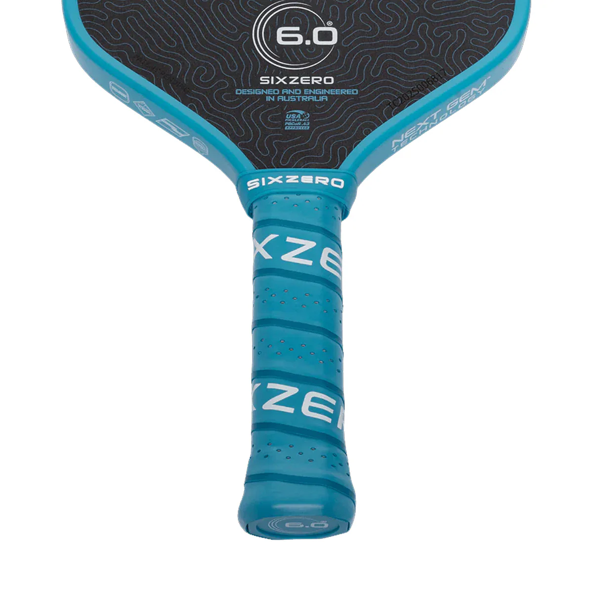 Six Zero Coral Elongated Pickleball Paddle - Image 7