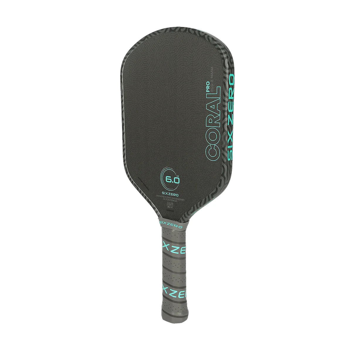 Six Zero Coral Pro 16mm Elongated Pickleball Paddle - Image 2
