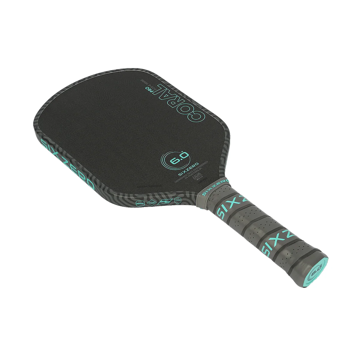Six Zero Coral Pro 16mm Elongated Pickleball Paddle - Image 3