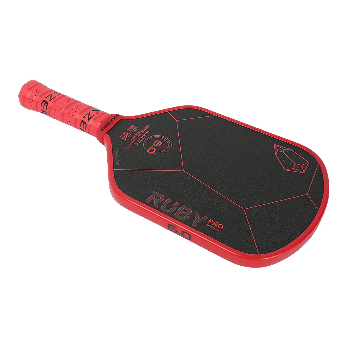 Six Zero Ruby Pro 14mm Pickleball Paddle - Image 3